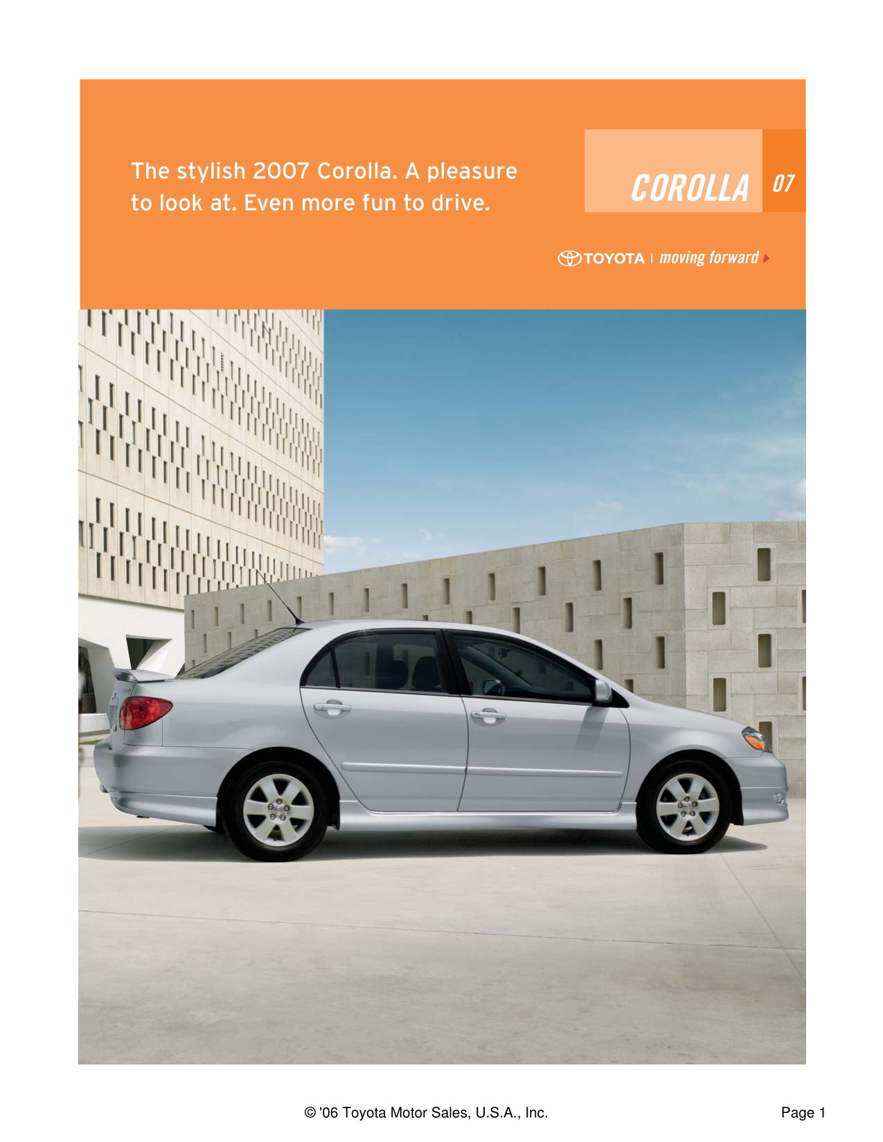 2007 Toyota Corolla Brochure Page 6